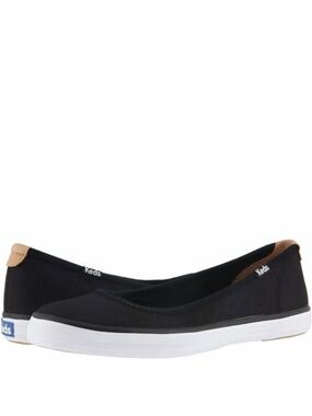 NIB Keds Bryn Twill Black Dream Foam Sneaker Ballet Flats Boat Shoes